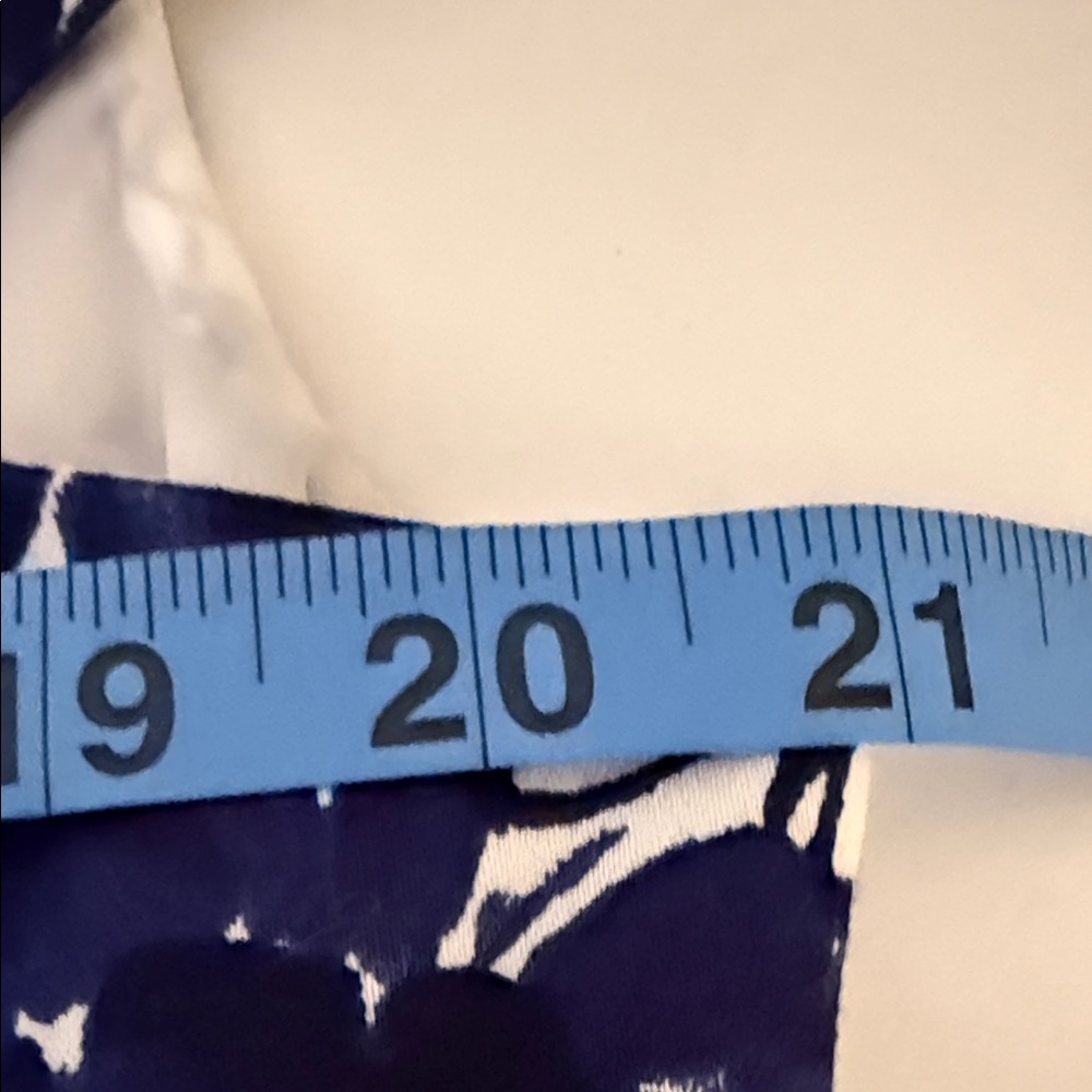 Anne Klein Navy and White Floral Midi Dress - Picture 10 of 11